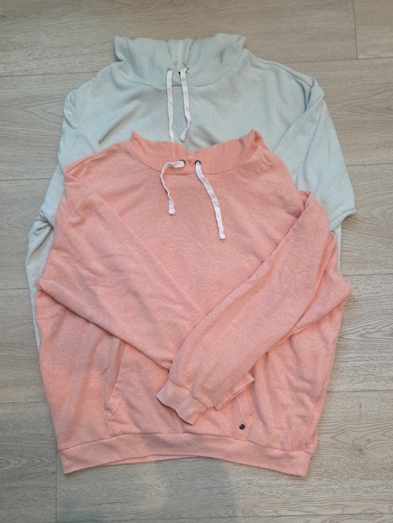 Volcom Tops - Volcom Hoodies Casual Pullover Sweatshirt Duo - Peach and Light Mint